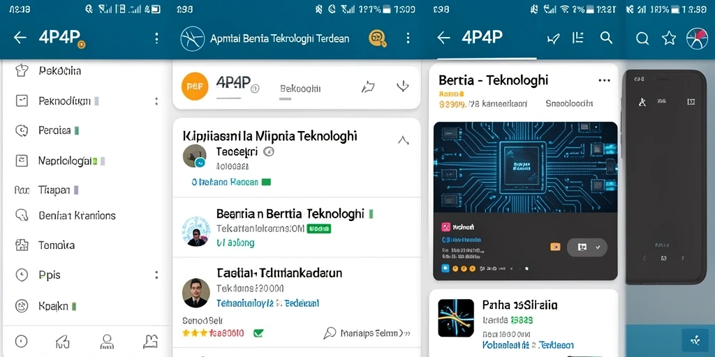 Antarmuka 4P4P yang modern dan intuitif
