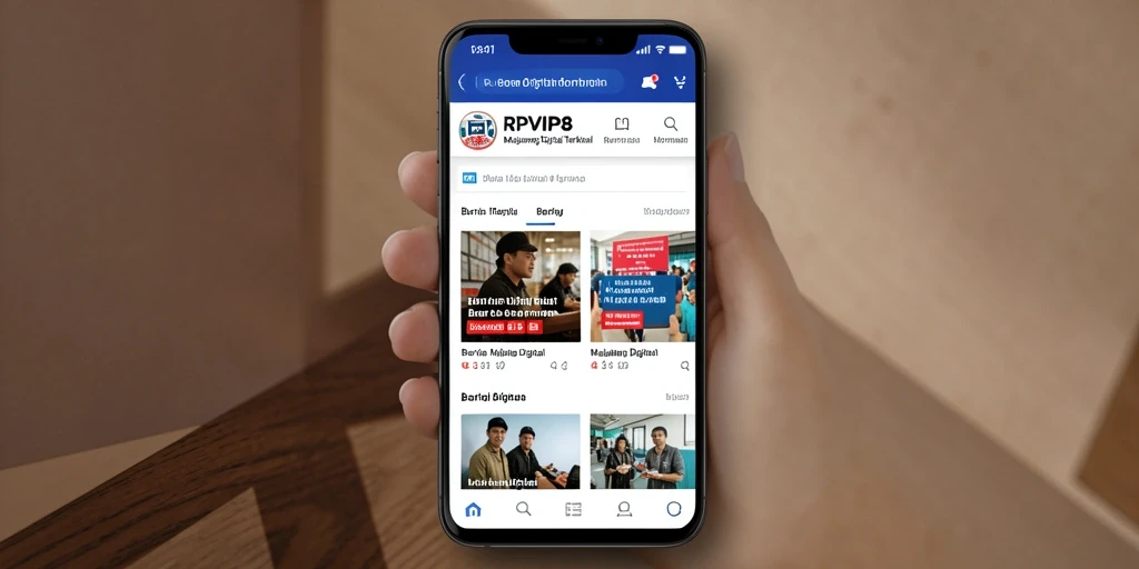 Antarmuka RPVIP8 yang modern dan mudah digunakan.
