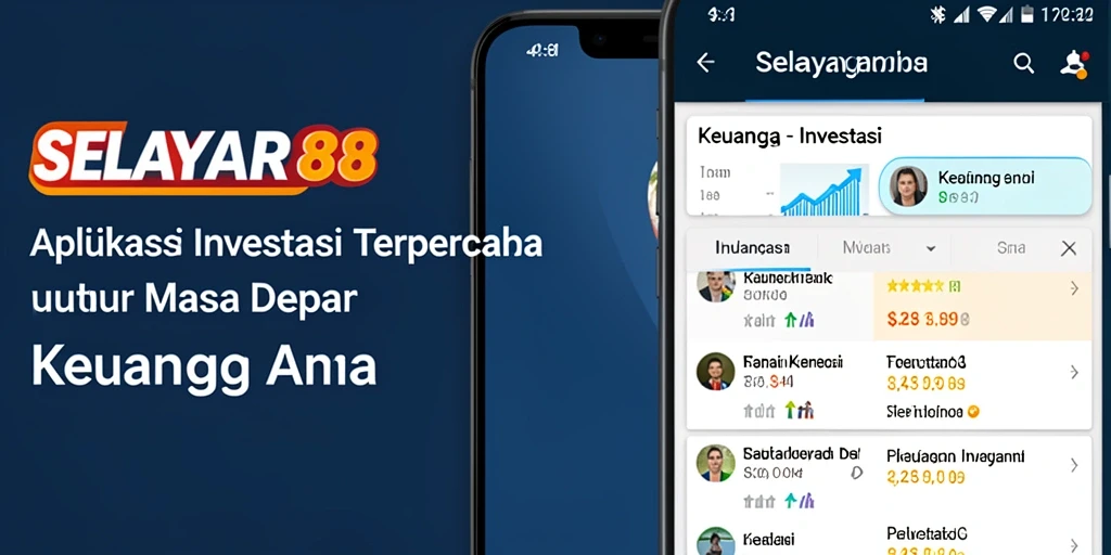 Antarmuka intuitif aplikasi investasi SELAYAR88 yang modern.