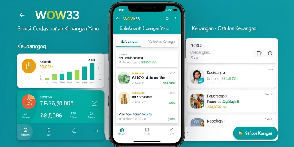 Antarmuka WOW33 yang menarik dan informatif untuk catatan keuangan.